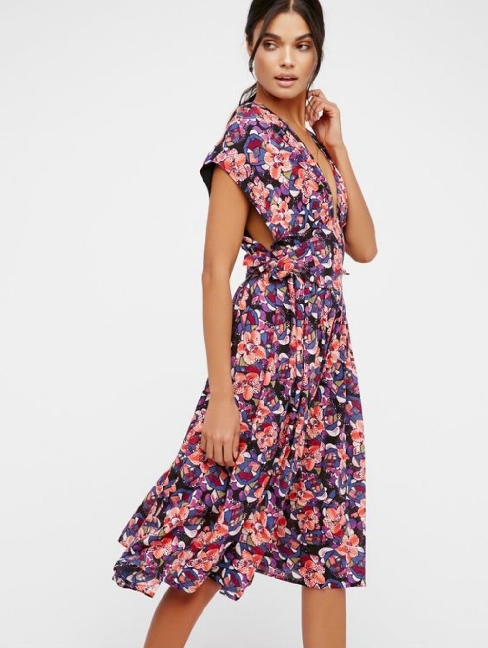 Free People Fitting In Floral Party Dress Women's XS Feminine Romantic Wedding